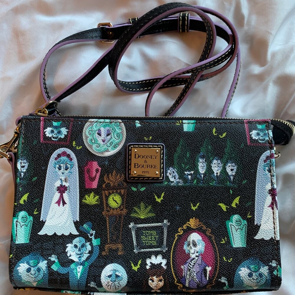 Disney Parks Dooney & Bourke Haunted Mansion Crossbody Shoulder Bag Zip